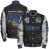 Golden State Warriors Team Logo Sport Pattern Classic Varsity Jacket, Baseball Jacket - bazzada Store