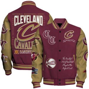 Cleveland Cavaliers - National Basketball Association Print Varsity Jacket, Baseball Jacket - bazzada Store