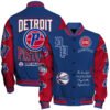 Detroit Pistons - National Basketball Association Print Varsity Jacket, Baseball Jacket - bazzada Store