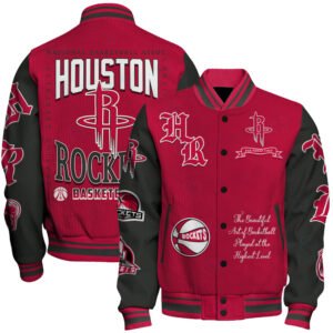 Houston Rockets - National Basketball Association Print Varsity Jacket, Baseball Jacket - bazzada Store
