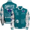Charlotte Hornets - National Basketball Association Print Varsity Jacket, Baseball Jacket - bazzada Store