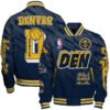 Denver Nuggets Team Logo Sport Pattern NBA Varsity Jacket, Baseball Jacket - bazzada Store