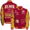 Atlanta Hawks - National Basketball Association Print Varsity Jacket, Baseball Jacket - bazzada Store