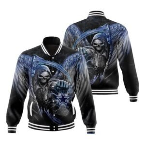 Dallas Cowboys Skull Limited Edition Baseball Jacket GTS009653 - bazzada Store
