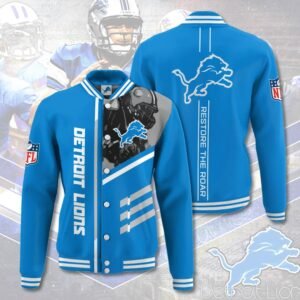 Detroit Lions NFL Limited Edition All Over Print Baseball Jacket Unisex Sizes GTS000928 - bazzada Store