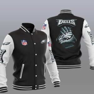 Philadelphia Eagles Limited Edition Men's And Women's All Over Print Full 3D Double Colors Baseball Jacket Adult Sizes S - 5XL PT1241 - bazzada Store