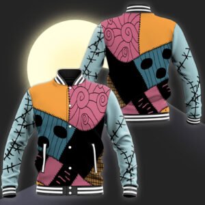 Love Sally The Queen Of Nighmare Happy Halloween Baseball Jacket - bazzada Store
