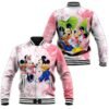 Mickey & Minnie Mouse Lovely Couple For Mouse Ears Fans Gift Baseball Jacket - bazzada Store
