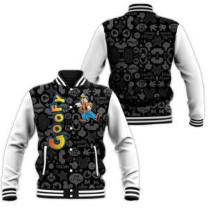 Goofy Dog Pattern Mickey Mouse Cartoon Lovers Gift Father'S Day Baseball Jacket - bazzada Store