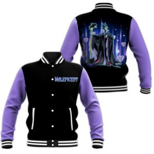 Love Maleficent Cartoon Movie Fans Father'S Day Mother'S Day Baseball Jacket - bazzada Store