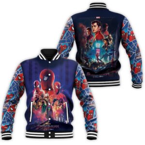 Spider Man No Way Home Superheroes Movie Baseball Jacket - bazzada Store