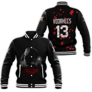 Horror Killer Jason Voorhees Friday The 13Th Halloween Baseball Jacket - bazzada Store