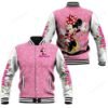 Minnie Mouse Flowers Gift For Mouse Ears Fans Christmas Baseball Jacket - bazzada Store