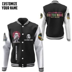 Personalized Star Wars Stormtrooper This Is The Way Father'S Day Baseball Jacket - bazzada Store