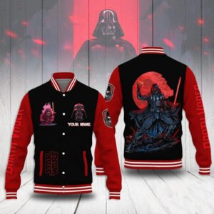 Personalized Darth Vader Star Wars Movie Father'S Day Birthday Baseball Jacket - bazzada Store