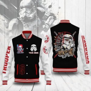 Personalized Stormtrooper Star Wars Movie Father'S Day Gift Baseball Jacket - bazzada Store