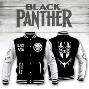 Love Black Panther Never Too Old For Black Panther Baseball Jacket - bazzada Store