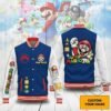 Personalized Super Mario Baseball Jacket, Custom Super Mario Unisex Jacket - bazzada Store