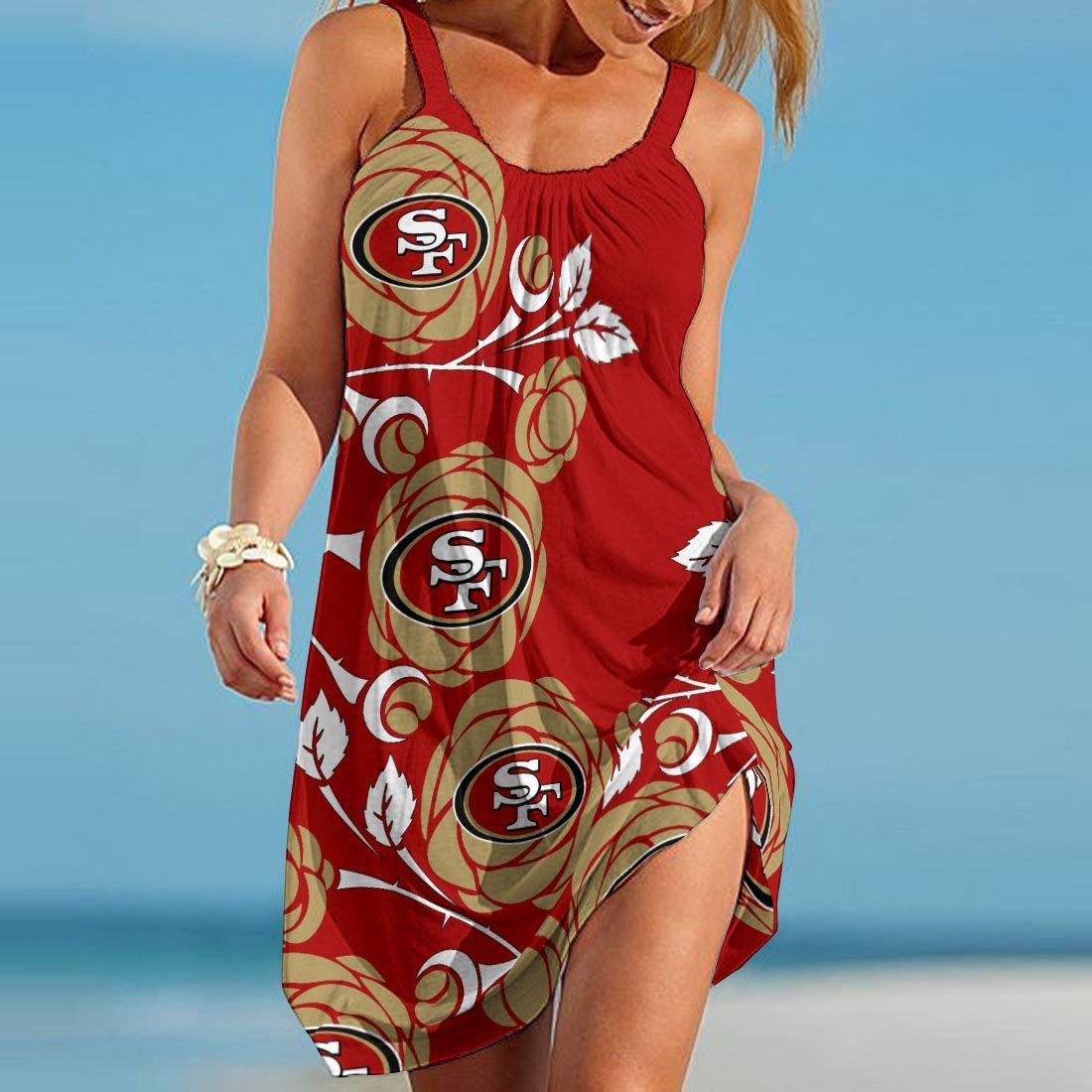 San Francisco 49ers Beach Dress 94 - bazzada Store