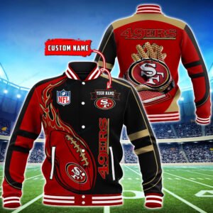 San Francisco 49ers Personalized Baseball Jacket BG28 - bazzada Store