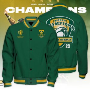 South Africa x Rugby World Cup Baseball Jacket TANTN 2973 - bazzada Store