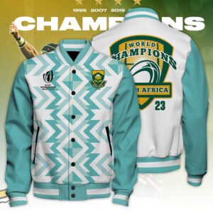 South Africa x Rugby World Cup Baseball Jacket TANTN 2974 - bazzada Store