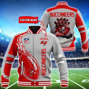 Tampa Bay Buccaneers Personalized Baseball Jacket BG30 - bazzada Store